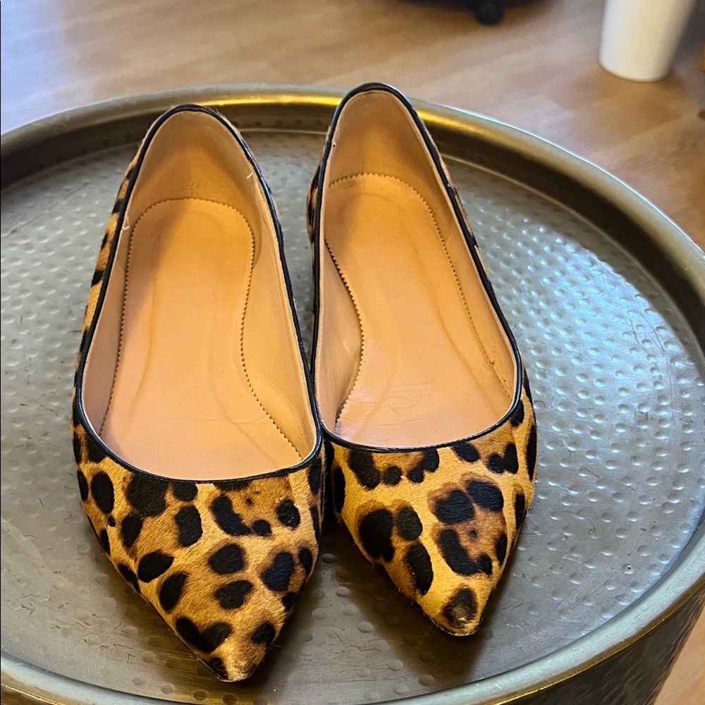 J. Crew Animal Print Flats